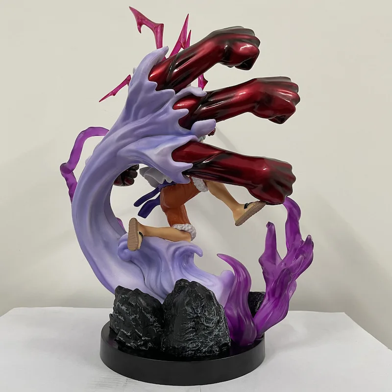 33 سنتيمتر قطعة واحدة أنيمي الشكل القرد D لوفي الطرفية نموذج المشهد تمثال سطح المكتب الديكور الحلي الاطفال هدايا عيد الميلاد اللعب