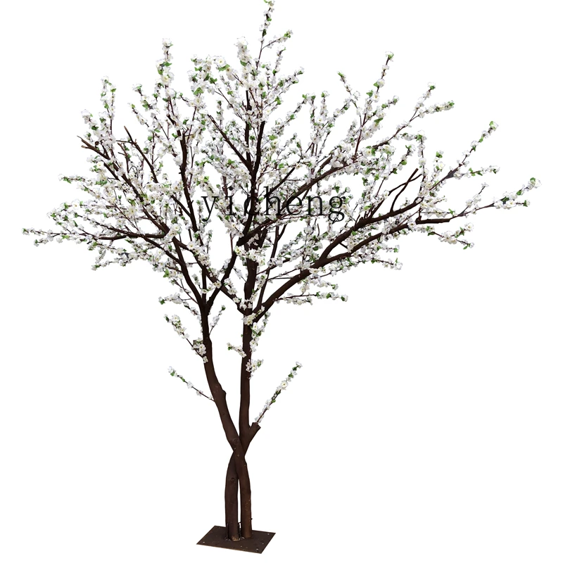 XL Simulation Pear Flower Tree Winter Jasmine Tree Indoor Landscaping Decoration Large Ground Floriculture