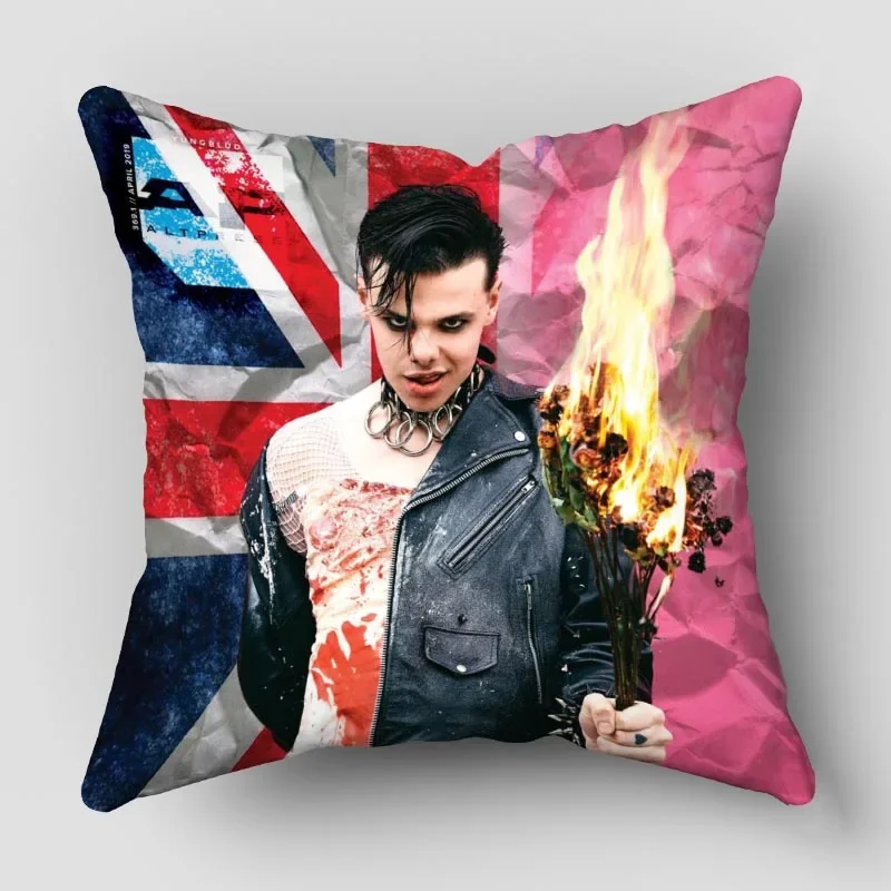 Musife Yungblud Pillowcase Art Square Zippered Pillow Cover 35*35,40*40,45*45cm wholesale