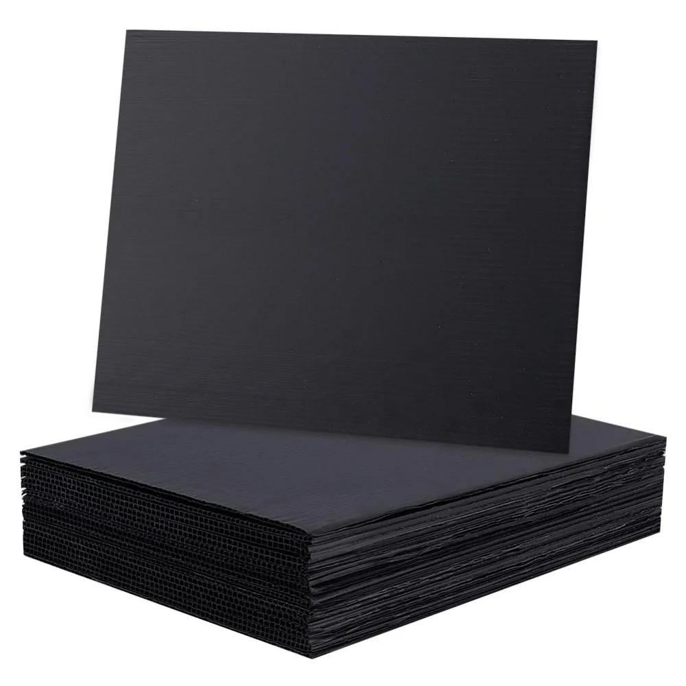 

20 Sheets Corrugated Plastic Sheets 28x21.5cm/11x8.5inch Blank Yard Lawn Signs 3mm Thick Rectangle Corrugated Sign Board
