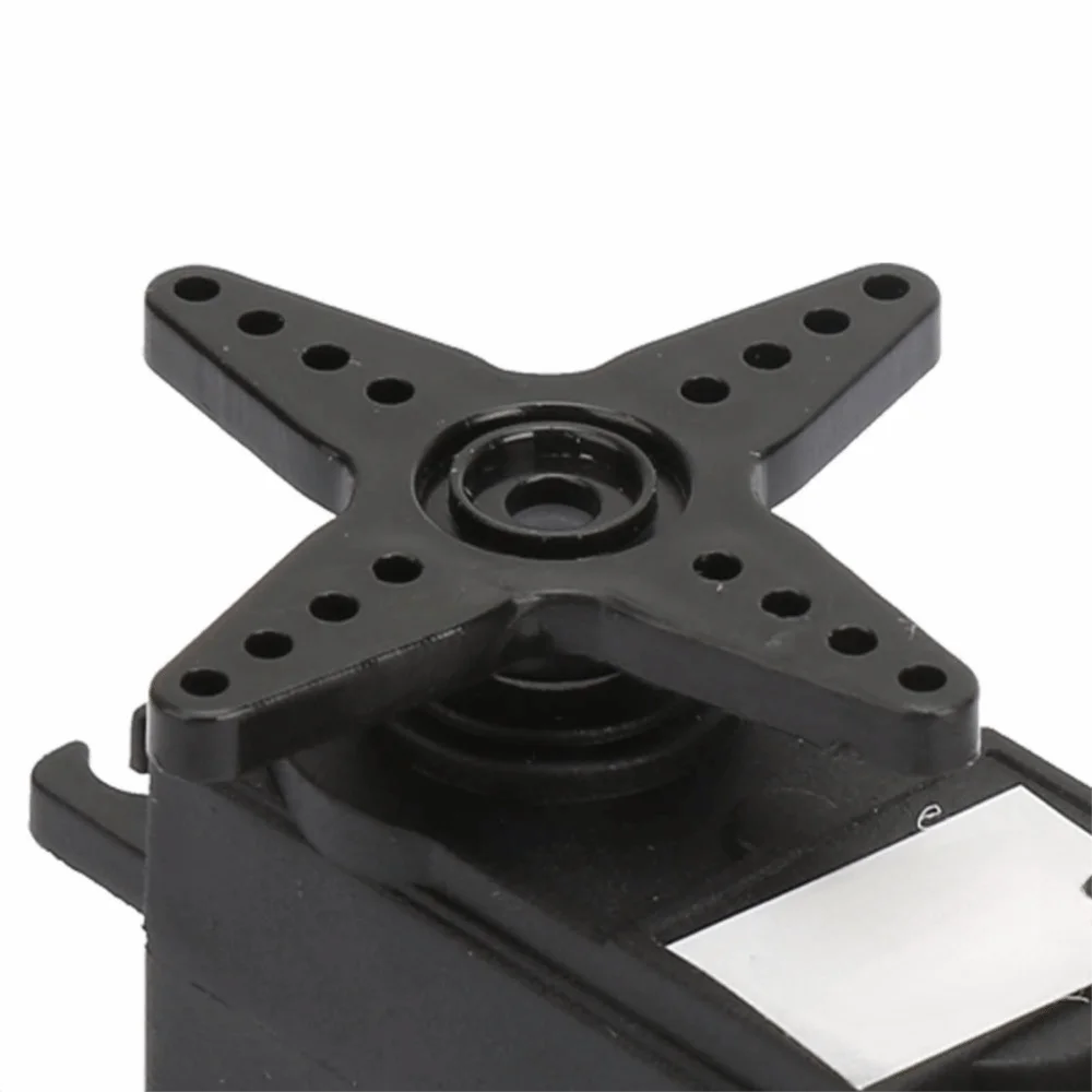 360 Degree Rotation Continuous Rotation Servo Lightweight Design 5.5kg Torque DC Geared Motor NFC-Enabled Black Color