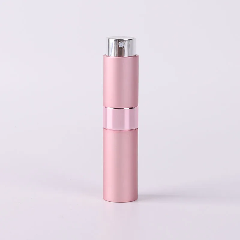 Flcopropriété de parfum en aluminium métallique, vaporisateur cosmétique, portable, vide, sous-bouteille de voyage, doublure en verre, 8ml, 5 pièces
