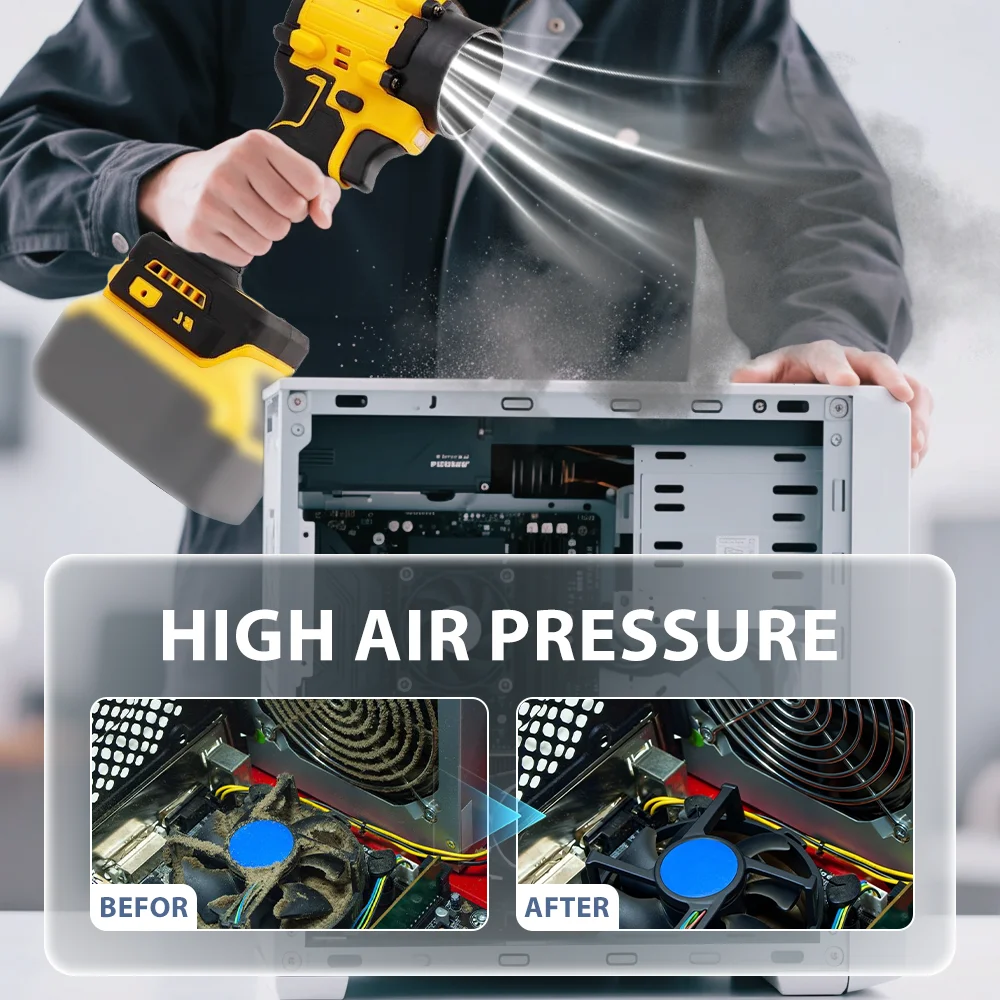 전기 에어 더스터 - 개인용 냉각 110000 RPM 고속 청소 팬 야외 소형 휴대용 전자 에어 더스터