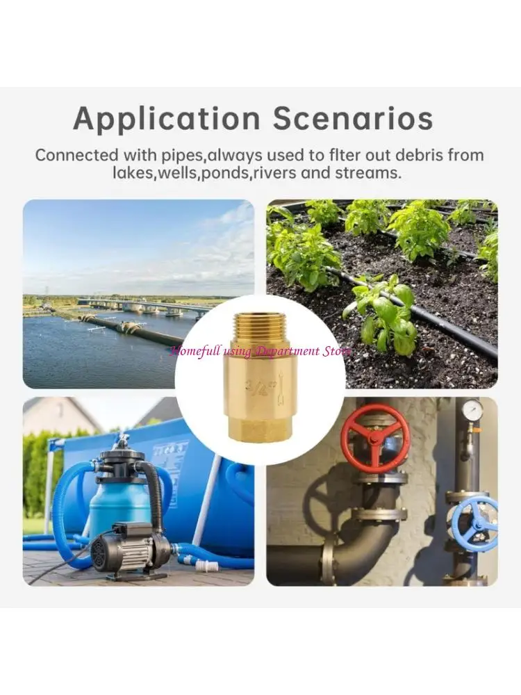 

Латунные обратные клапаны с резьбой 3/4 дюйма с пружинным приводом для установок скважинных насосов