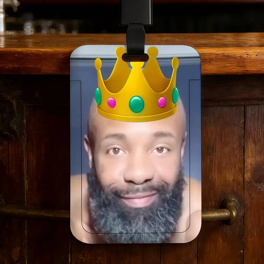 Funny M-Michael Willis Heard Work lanyard with ID card holder employee badge and office work permit case