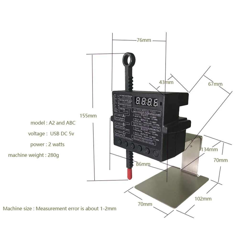 Computer Laptop Keyboard Clicker Mouse automaticamente casuale WOW Game Anti-caduta fisico Hang up Finger Button Pusher Bot