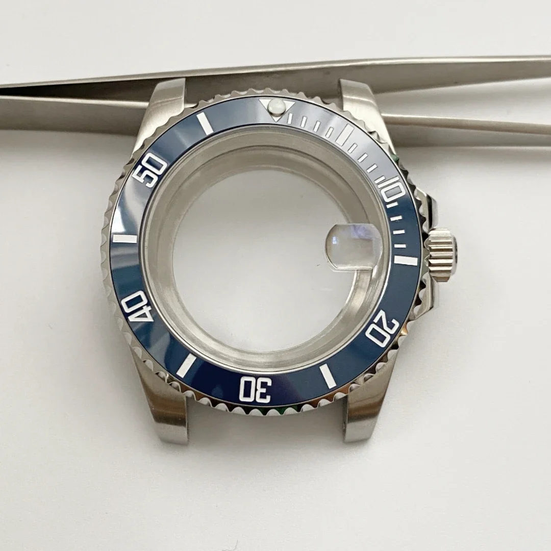 ステンレス鋼サファイア時計,防水,セイコーnh35ムーブメントに適しています,電気メッキ,新しいスタイル,8215,nh35,nh36,40mm