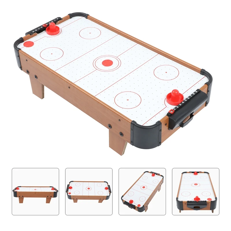 Mesa de Hockey sobre hielo para niños y adultos, juguete de mesa de madera, Mini juego divertido de competición