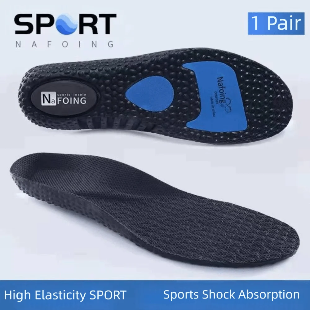 High Quality EVA 4D Insole Deodorant High Elastic Running Insoles Shock Absorption Arch Support Shoes Pad Daily Wear