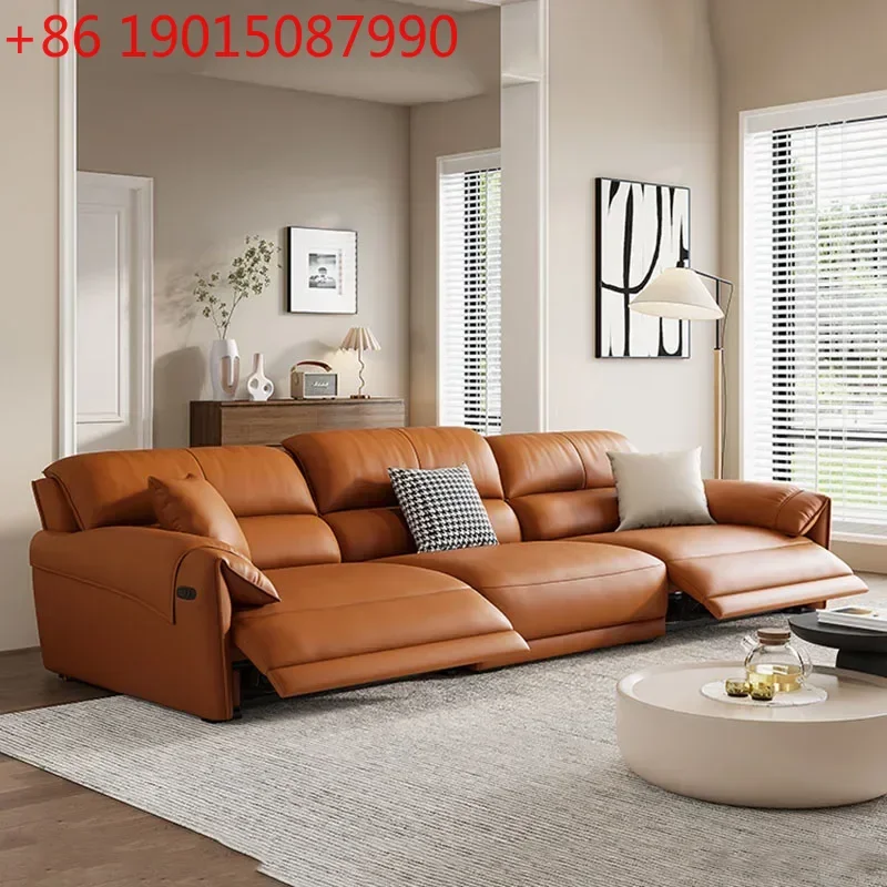 

Коричневые диваны для гостиной с высокой спинкой, европейские раскладные кресла-шезлонги, электрический диван-кровать, современный уникальный диван для отдыха, мебель Divano Moderno