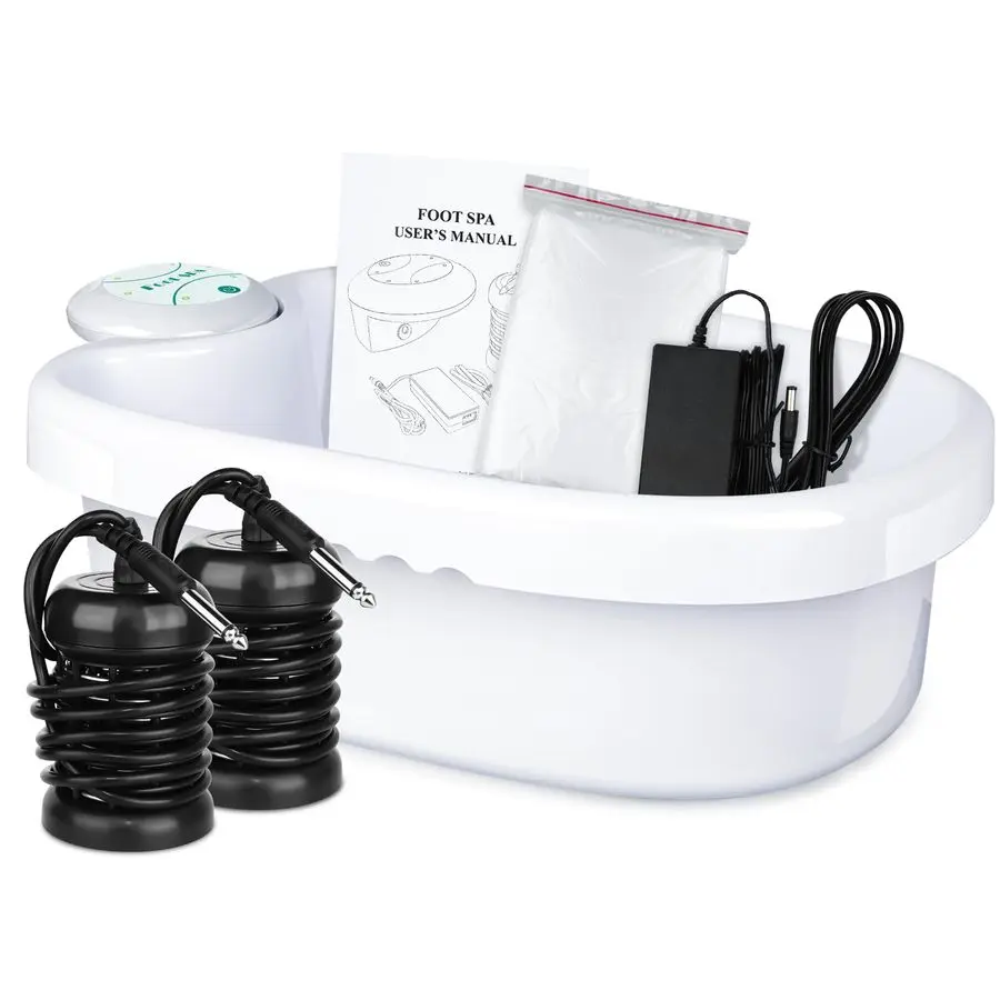 

Foot Bath Detox Machine, Ion Foot Spa Detox Machine for Home Use, Ionic Foot Cleanse System with 100 Foot Bath Liners, 2 Ion Arr