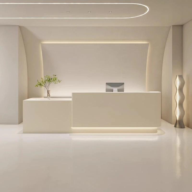 

Aesthetic Design Reception Desks Beauty Luxury Company Executive Reception Desks Unique Modern Mostrador Commercial Furniture