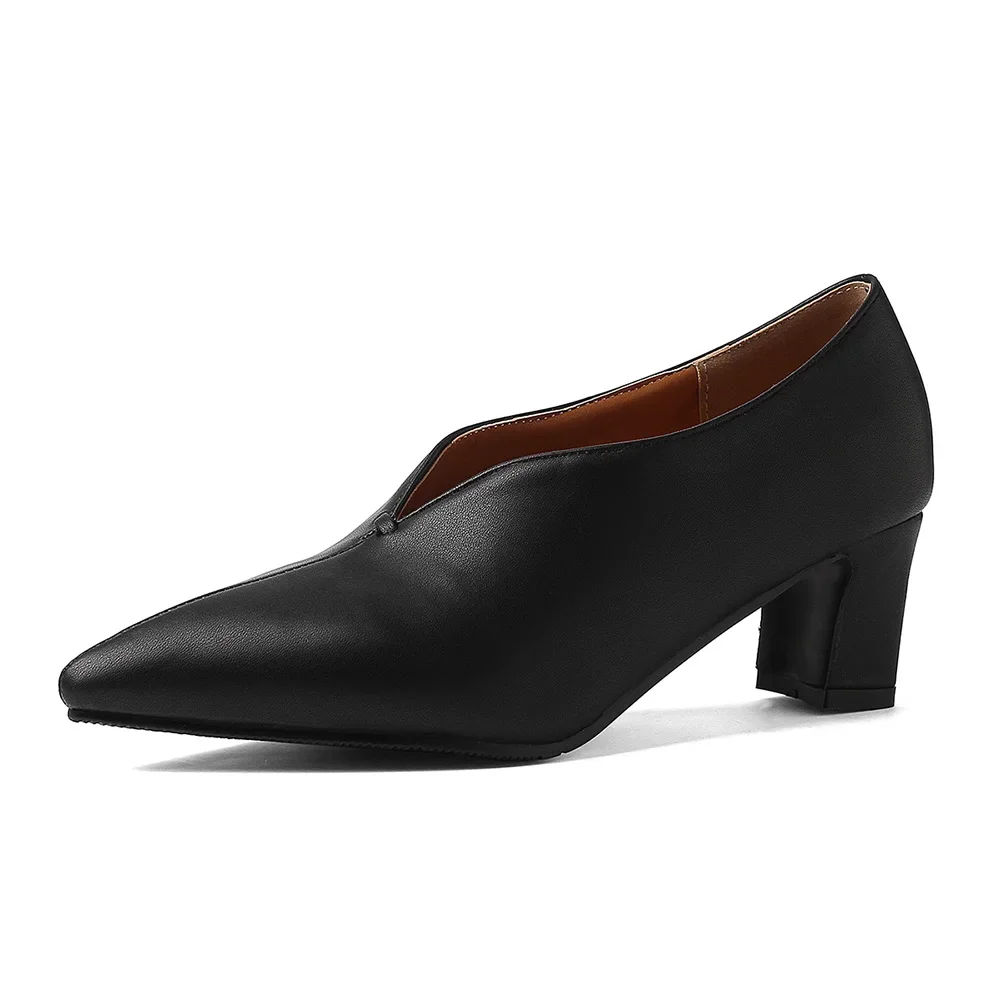Brand New Pointed Toe Black Gray Women Dress Pumps High Heels Lady Office Shoes SA26 Plus Big Small Size 28 30 43 46