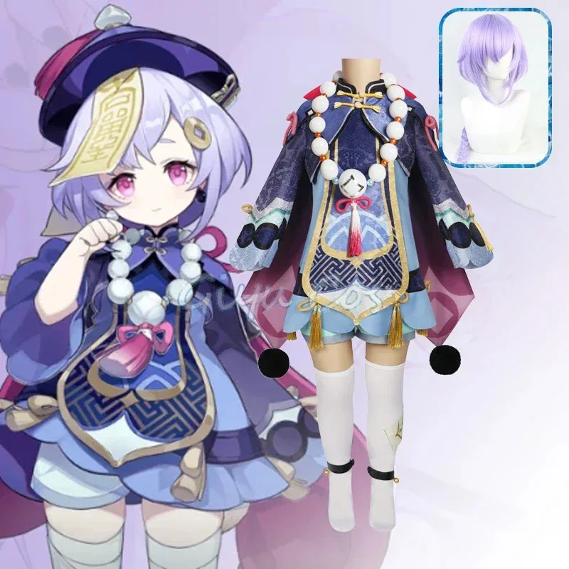 

OP01 Qiqi Cosplay Costume Genshin Impact Adult Carnival Uniform Anime Halloween Party Costumes Masquerade Women Game6Gd@!