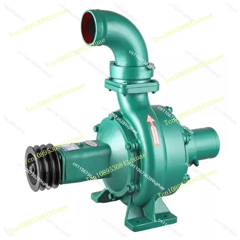 High Pressure High Head Large Flow Double Impeller Centrifugal Pump Water Pump Farmland Irrigation Diesel Engine Trailer Pump