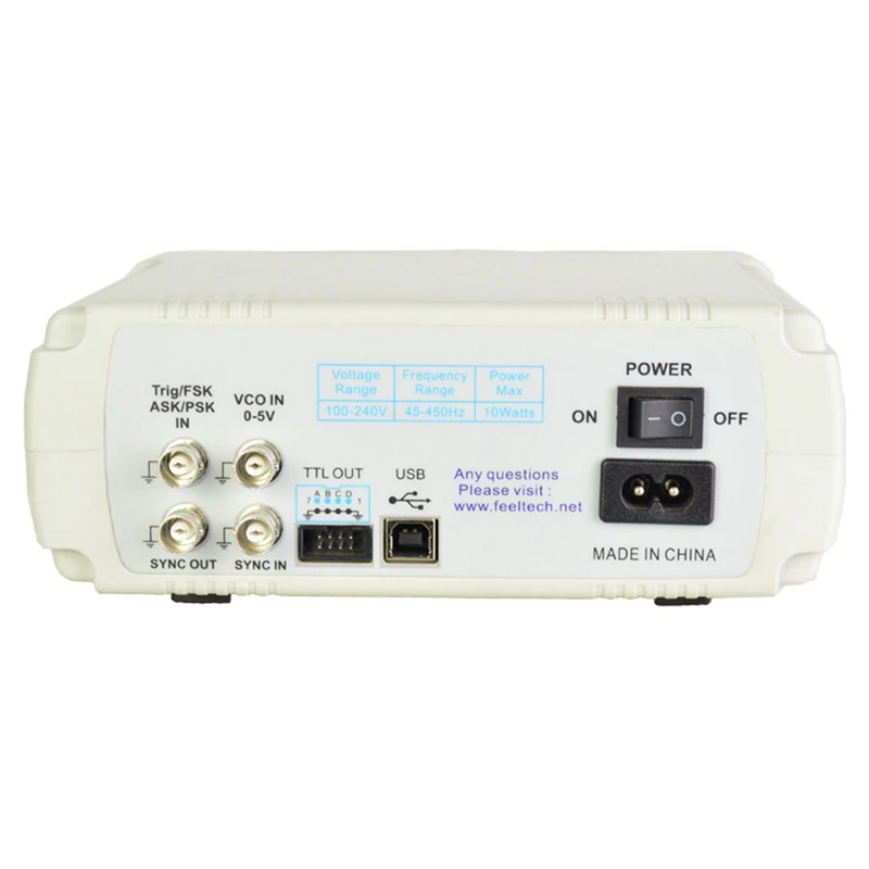 FY6600-60Mhz Programmable Dual Channel DDS Arbitrary Waveform Signal Generator Pulse Source Frequency Meter With US Plug Durable