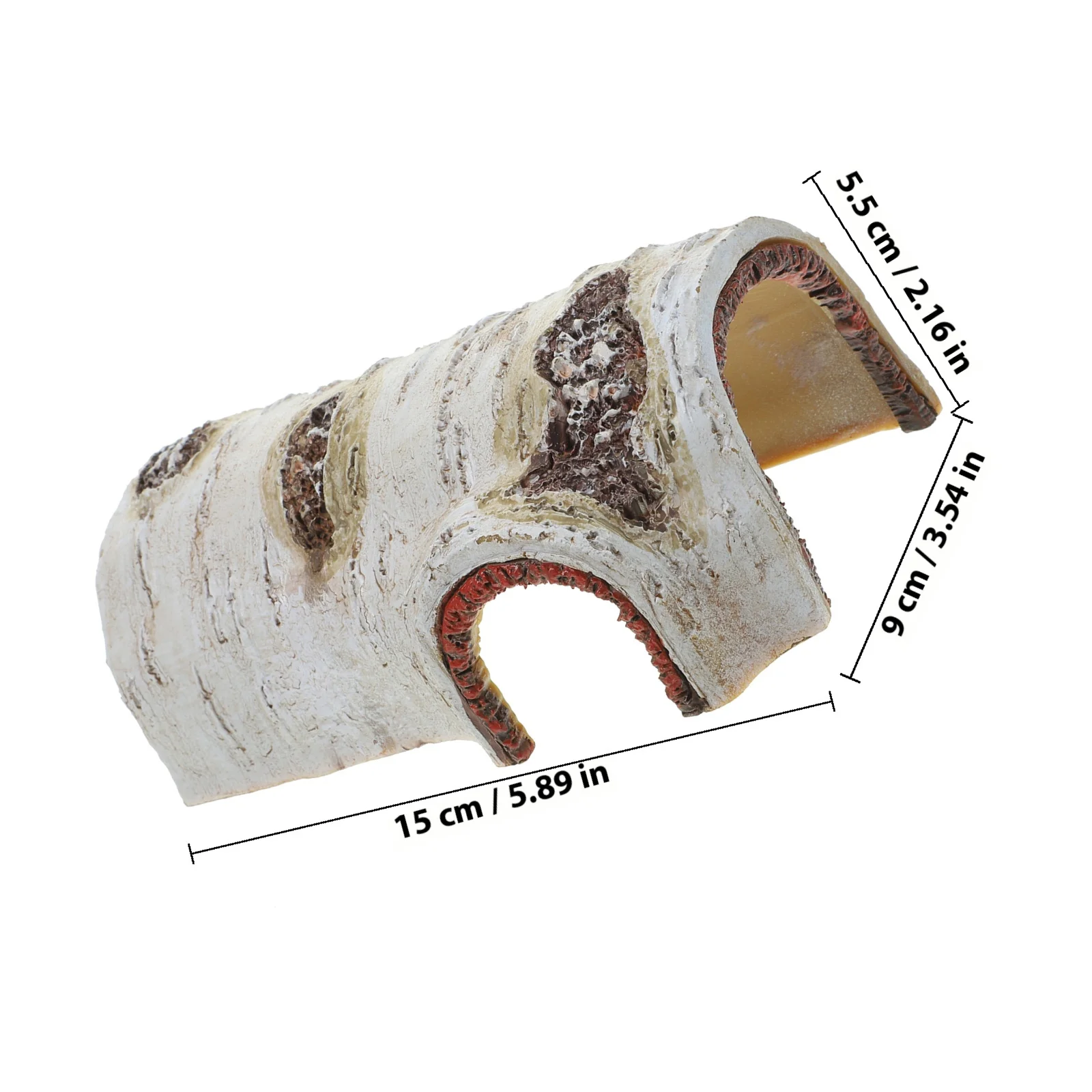 1 قطعة إخفاء الزواحف كهف الراتنج الحيوانات الأليفة الصغيرة المأوى مخبأ آمن منزل السلحفاة سحلية الهامستر مشهد الديكور #6