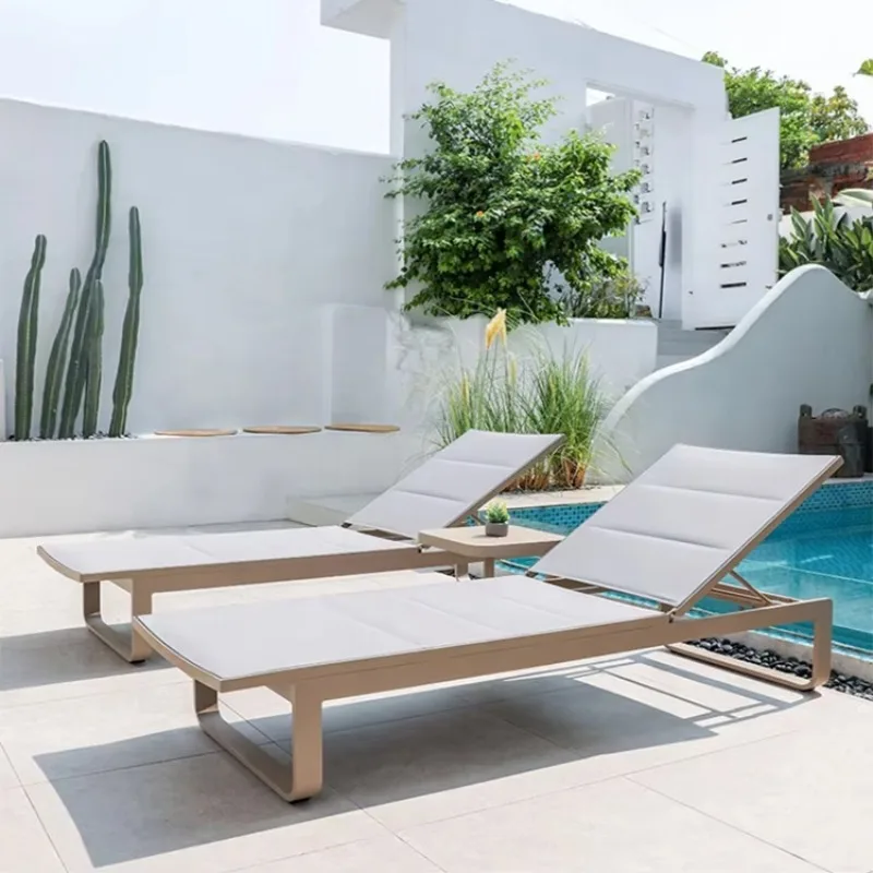 

Hotel Villas Outdoor Lounge Chairs Courtyard Swimming Pools Lounge Daybed Garden Waterproof Beach Chairs