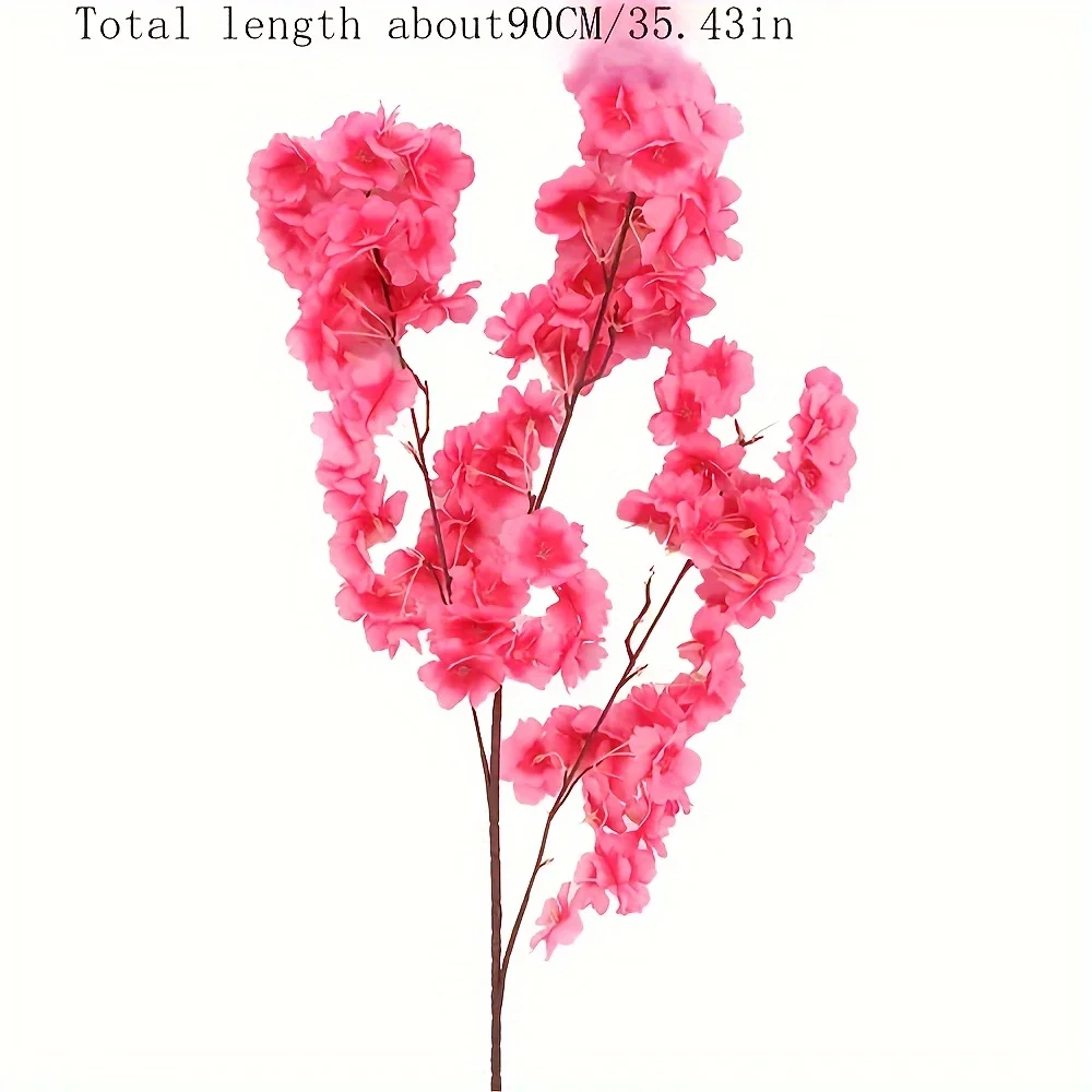 Künstliche Kirschblüte, rosa, weißer Kirschbaum, Seidenblume, Frühlingskirsche, DIY Bonsai-Bogen, Hochzeit, Requisiten, Heimdekoration – Detail 10