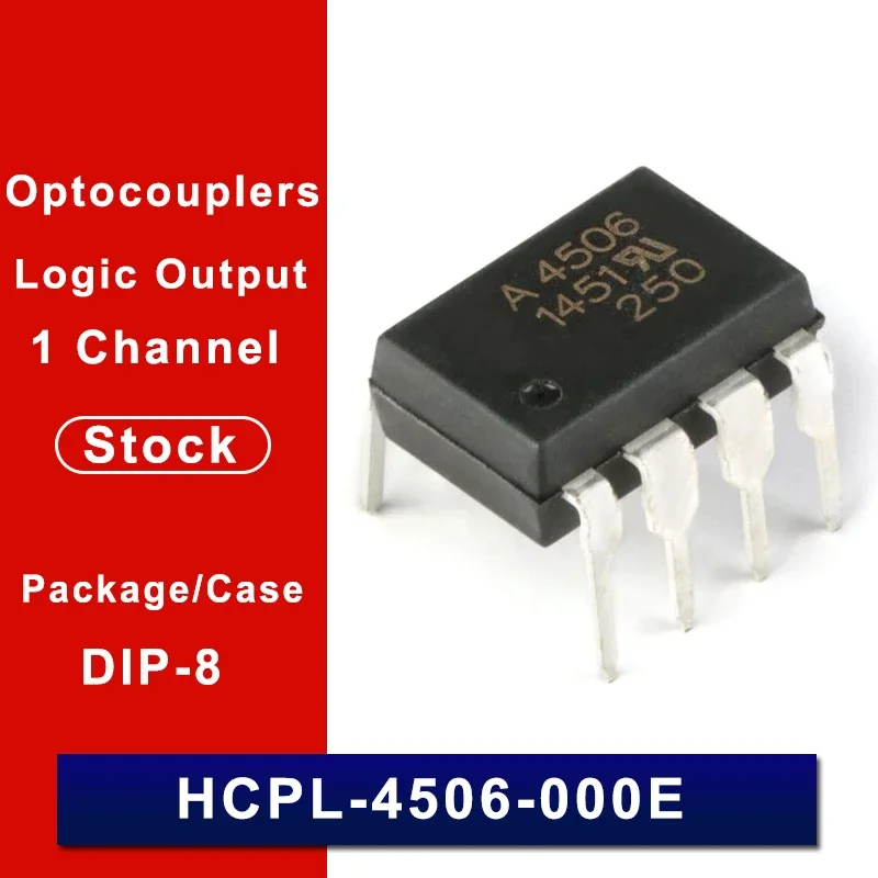 10pcs/Lot New Genuine HCPL-4506-000E A4506 A4502 A4503 HCPL-4503-000E HCPL-4502-000E Logic Output Optocouplers