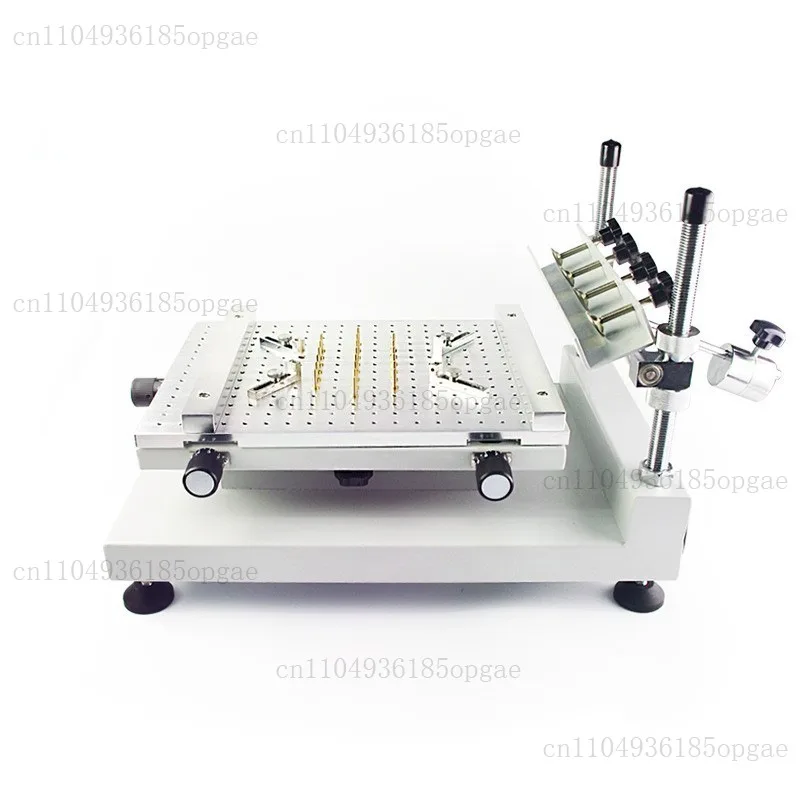 Desktop Manual Solder Paste Screen Printing Workbench, Small Hand Stencil Printer For PCB Electronic Components Solder