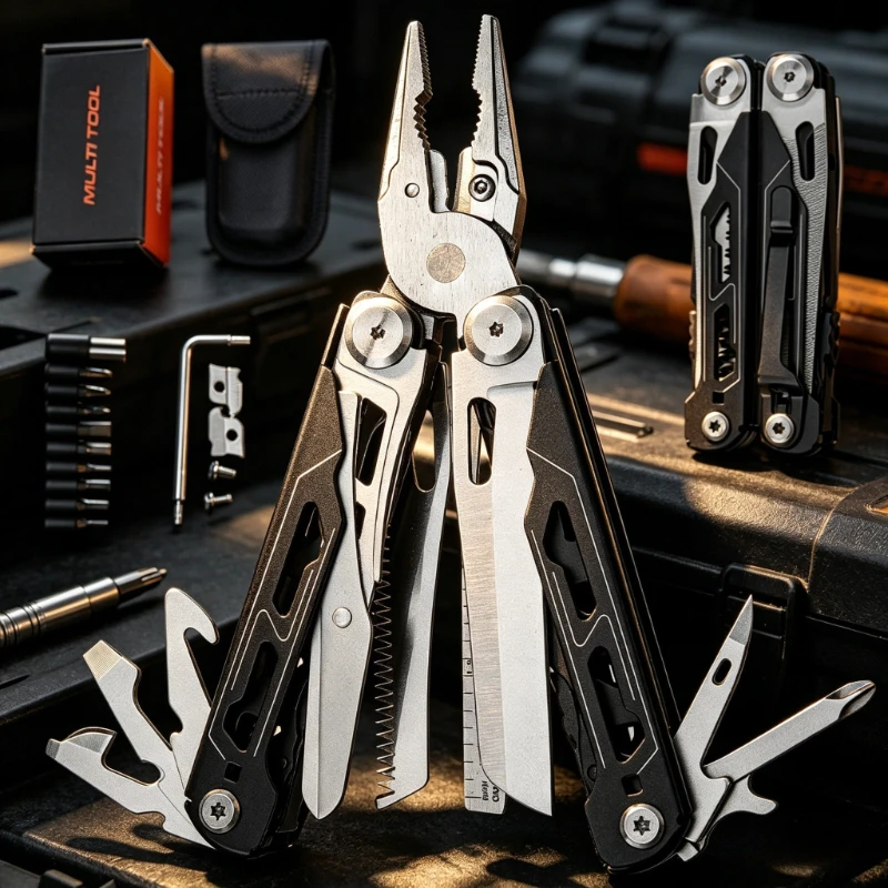 16 in 1 Multitool Pliers Folding Stainless Steel Pocket EDC Survival Tool Kit Portable Camping Hiking Gear For Outdoor