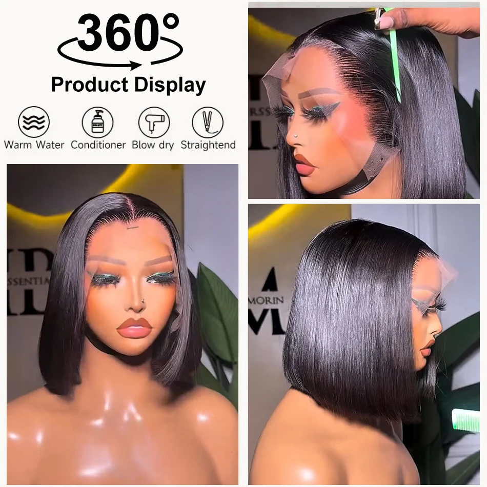 Bone Straight Human Hair 6x6 Glueless Wig Ready To Wear 14  display picture 3