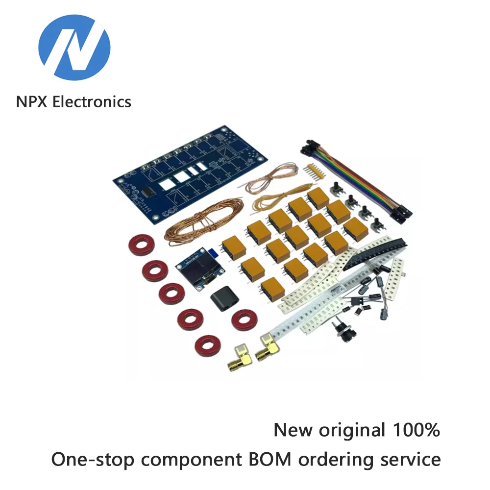 미니 0.96인치 OLED ATU100 자동 안테나 튜너 100W 자동 안테나 튜닝 키트 부품