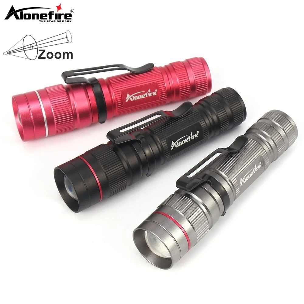 3W Zoom Mini Flashlight Zoomable Portable Torch Bright Lighting Outdoor Camping Hiking Backpack Pocket Kids Girl Handheld lamp