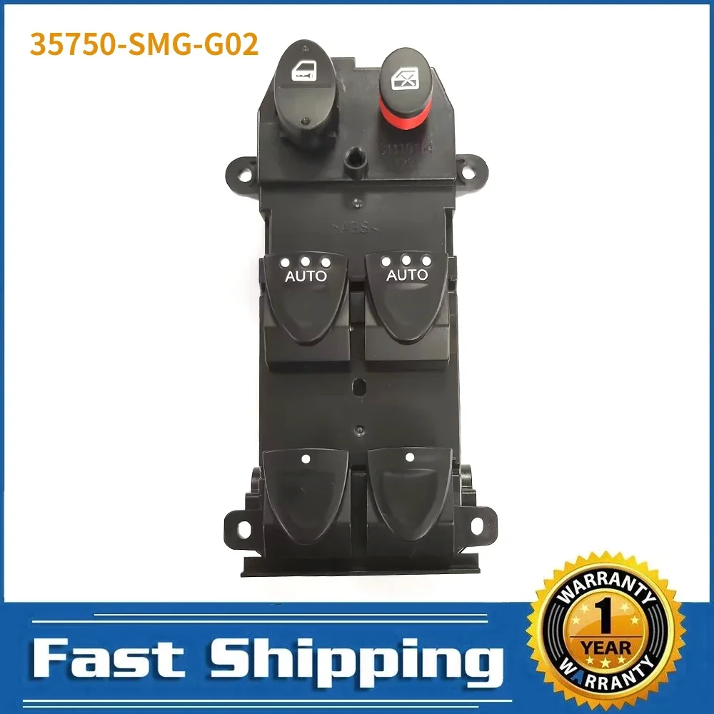 Front Left Power Lifter Window Control Switch 2 AUTO for Honda Civic 2005-2012 35750-SMG-G02