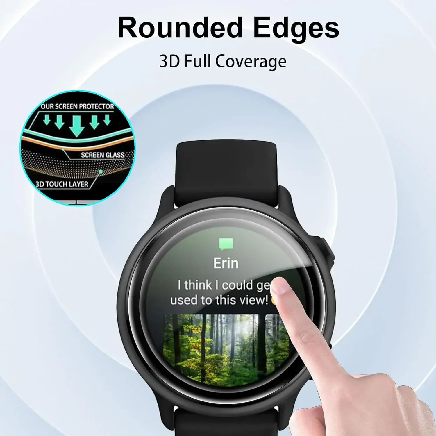 1/3/5 Pcs for Garmin Vivoactive 6 Screen Protector Anti-scratch Watch Protective Film Waterproof PUMA Composite Films Not Glass