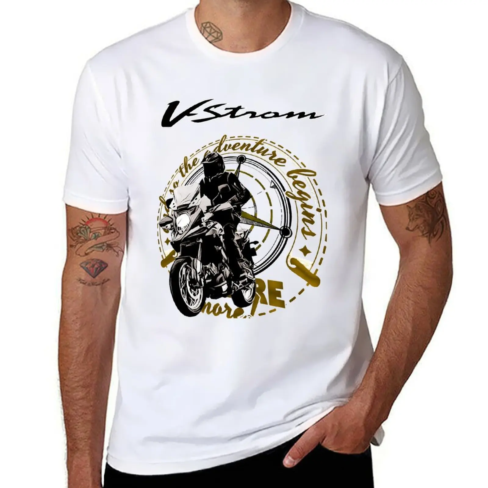 

Vstrom XT650 2020 T-Shirt cotton t shirt pack cotton t shirts man 100% T-Shirt