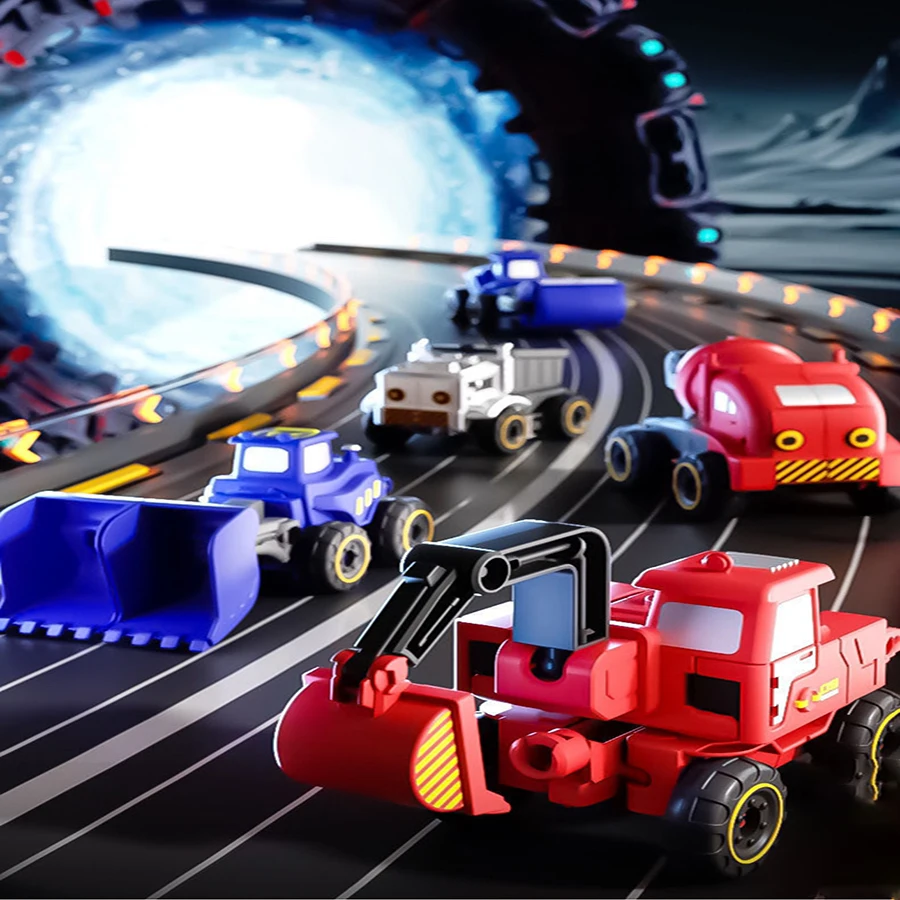 6IN1/تحول سيارة أنيمي روبوت نموذج خطوة واحدة تشوه لعبة روبوت طفل لغز لعبة تشوه سيارة عمل نموذج لجسم