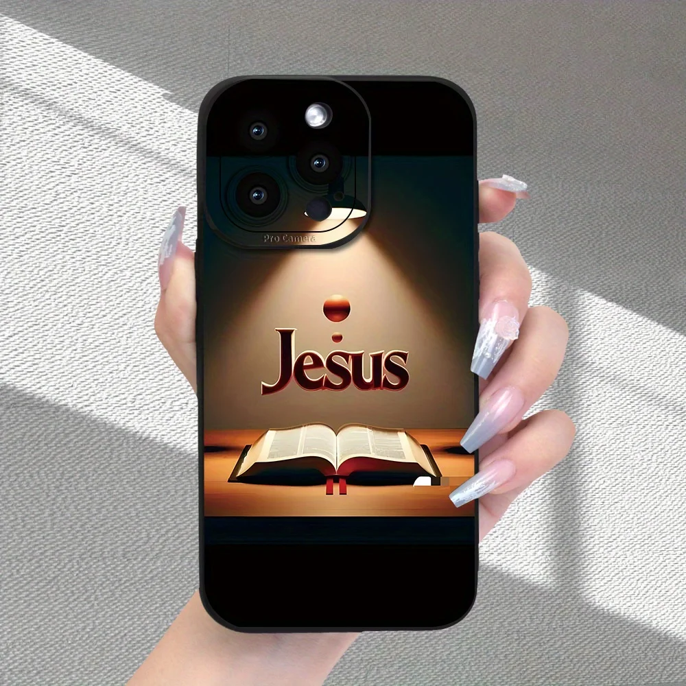 

Jesus Radiant Pattern Phone Case Suitable for iPhone 17 16 15 14 13 12 11 Pro/Max/Plus Anti Drop and Anti Shock Back Cover