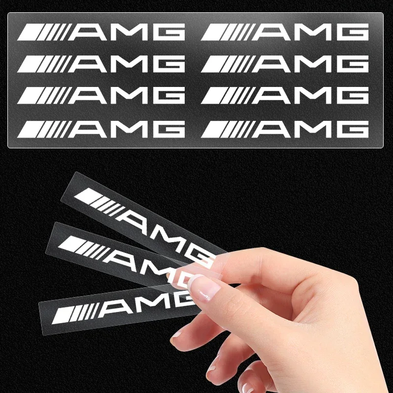 1/2/5/10pcs Car Interior Random Stickers Car Goods Car steering wheel Decal For For Mercedes Benz W211 W203 W210 W124 AMG W202