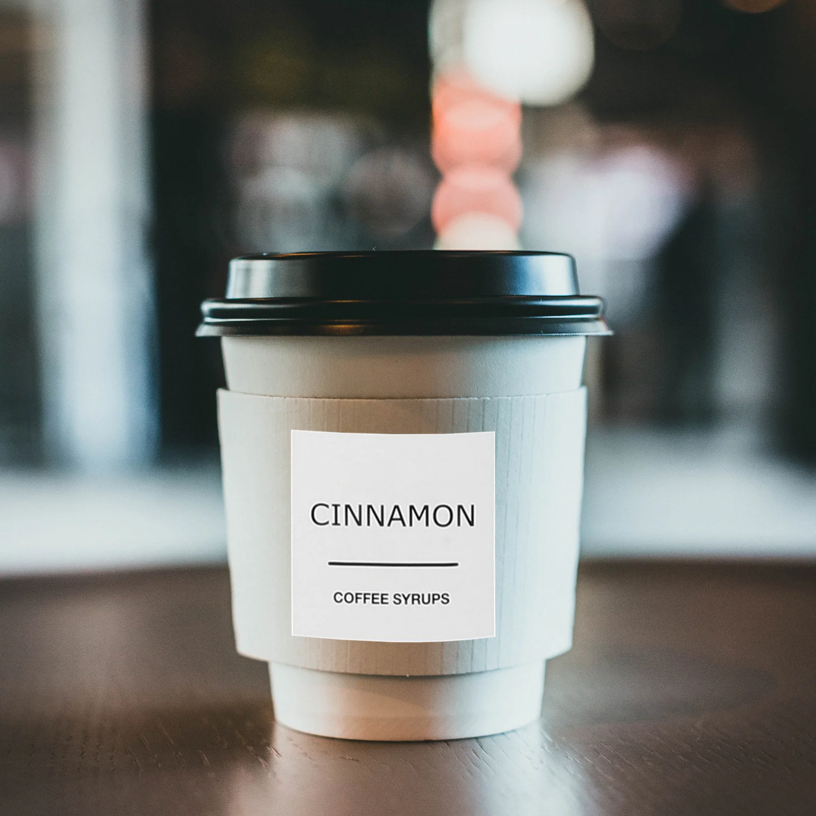 

3 Sheets Waterproof Pvc Coffee Syrup Labels Reusable For Bottles Jars Containers Kitchen Organization Sticky Decals Coffee