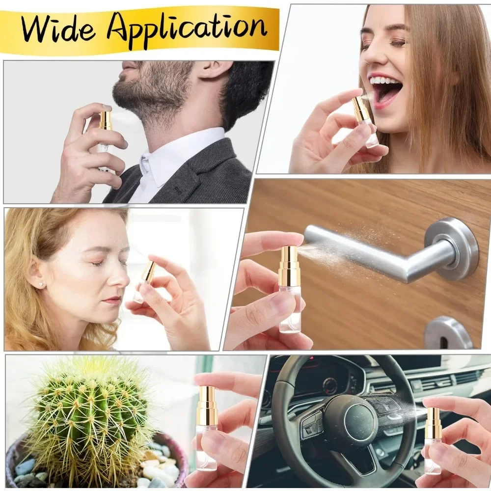 20 Stück 2ML/3ML/5ML/10ML Nachfüllbare Tragbare Glas-Parfümflaschen Leere Kosmetikflaschen Proben-Teströhrchen Reise-Kosmetikwerkzeug – Detail 4