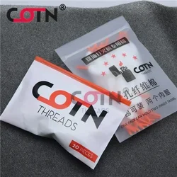 COTN THREADS Replacement  Lighter  Storage Cotton 1Bag Shoelace Shaped Oil Guiding Cotton