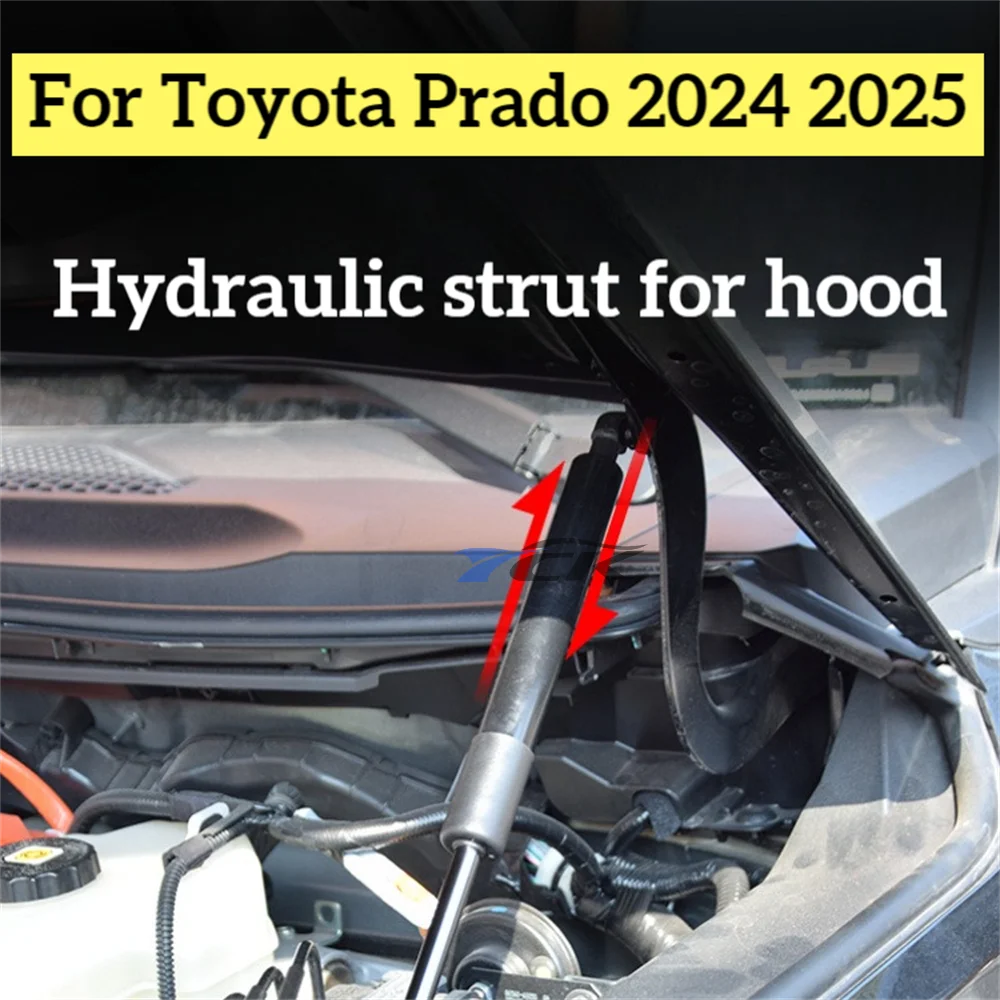 

Hydraulic Hood Struts for 2024 2025 Prado Car hood lift supports Auto Lift Supports Easy Install Accessories