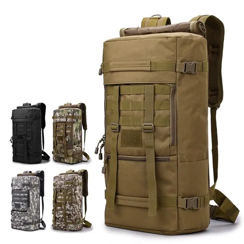 50l Camo Rucksack taktische militärische Rucksack Ausrüstung Wandern Outdoor Camping Tasche