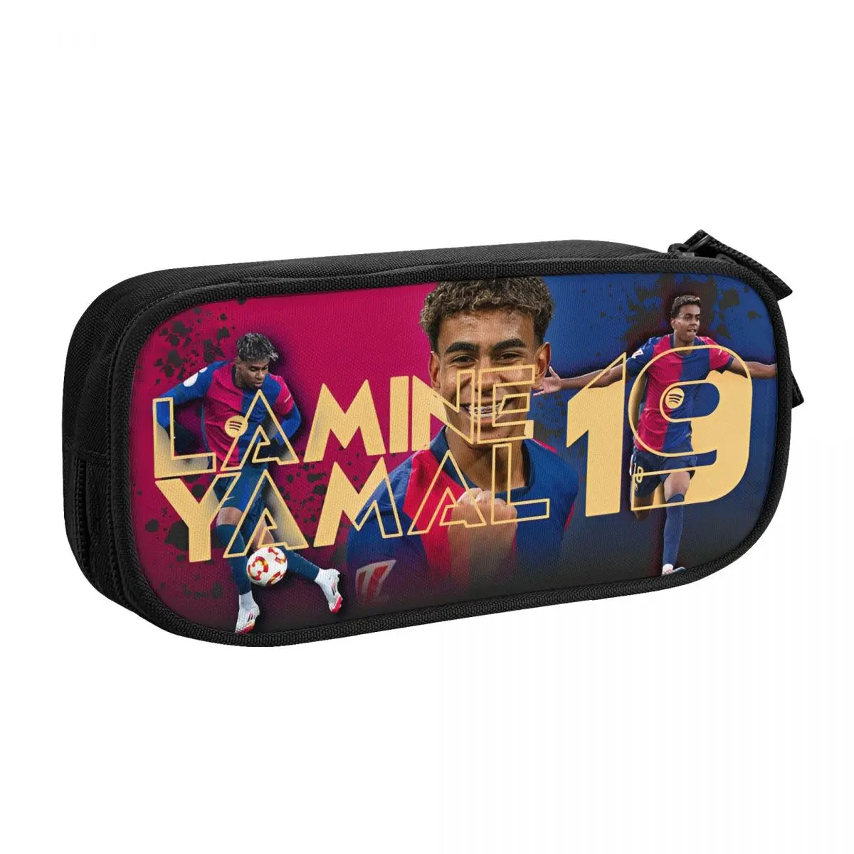 Laminiertes Y-Yamal Soccer 19, Federmäppchen, kreative Stiftebox, Taschen für Kinder, große Aufbewahrung, Schulbedarf, Geschenke, Federmäppchen