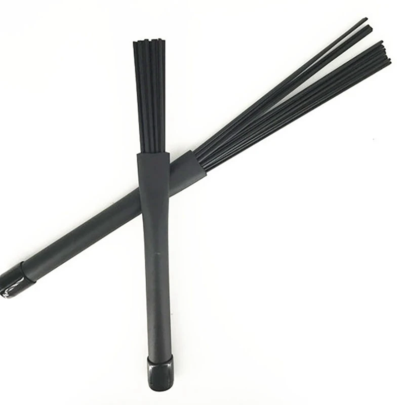 Retrátil Wire Brush com Comfort Rubber Handle, Drum Stick