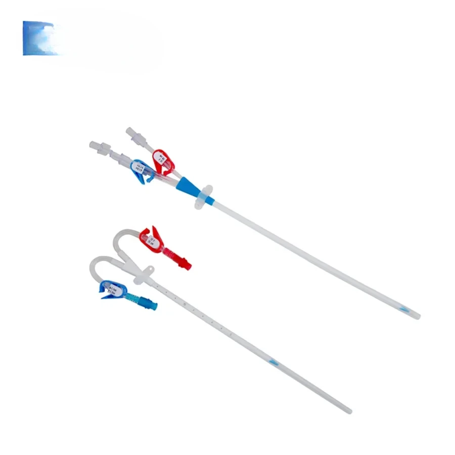 Disposable Single Double Triple Lumen Hemodialysis Catheter Dialysis Catheter，20 pieces
