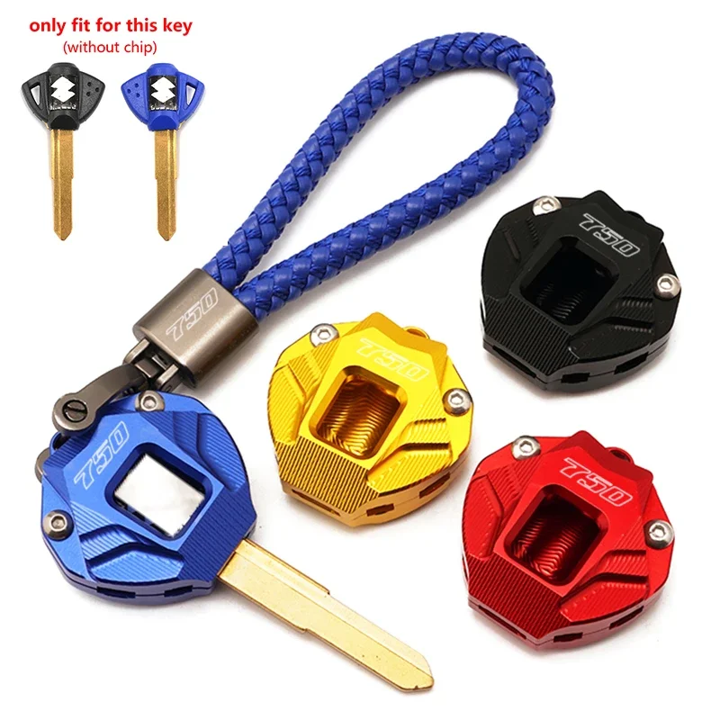 For Suzuki GSXS 750 GSXS-750 gsxs750 gsx-s750 GSX-S750 CNC Motorcycle Key Cover Case Key Shell and Key Chain Keyring