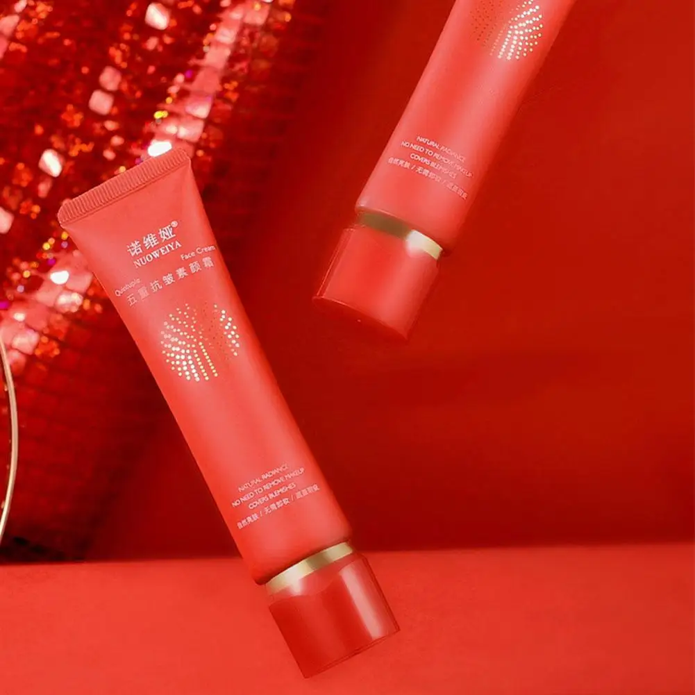 40 جرام كريم Quintuple VC يغذي البشرة بشكل فعال ويضيء البشرة خفيف الوزن يمتص بسرعة كريم وجه للعناية بالبشرة