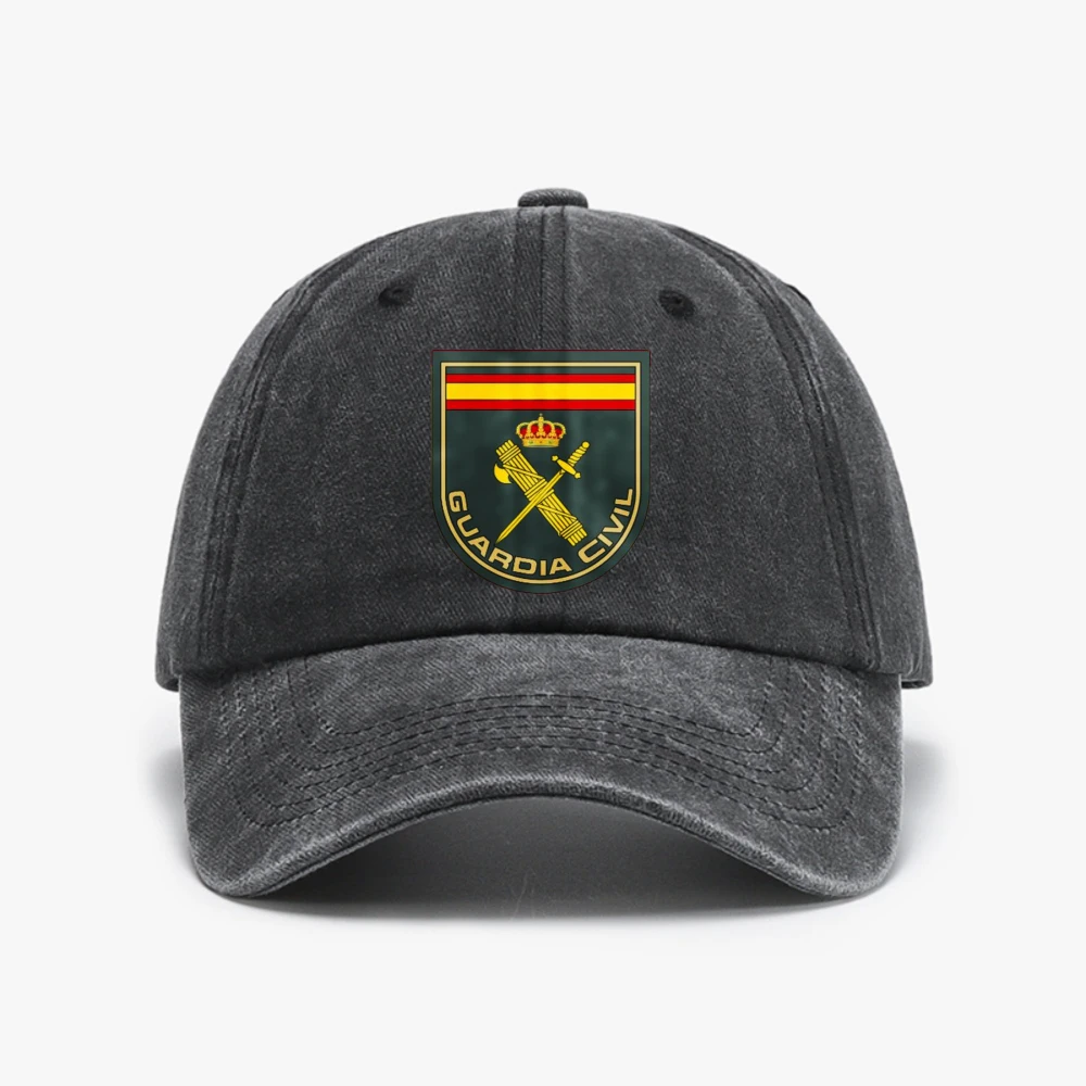 

Spain Guardia Civil Symbol baseball cap fashion Vintage Soft top denim Hip hop hat men women Summer Adjustable Snapback hats