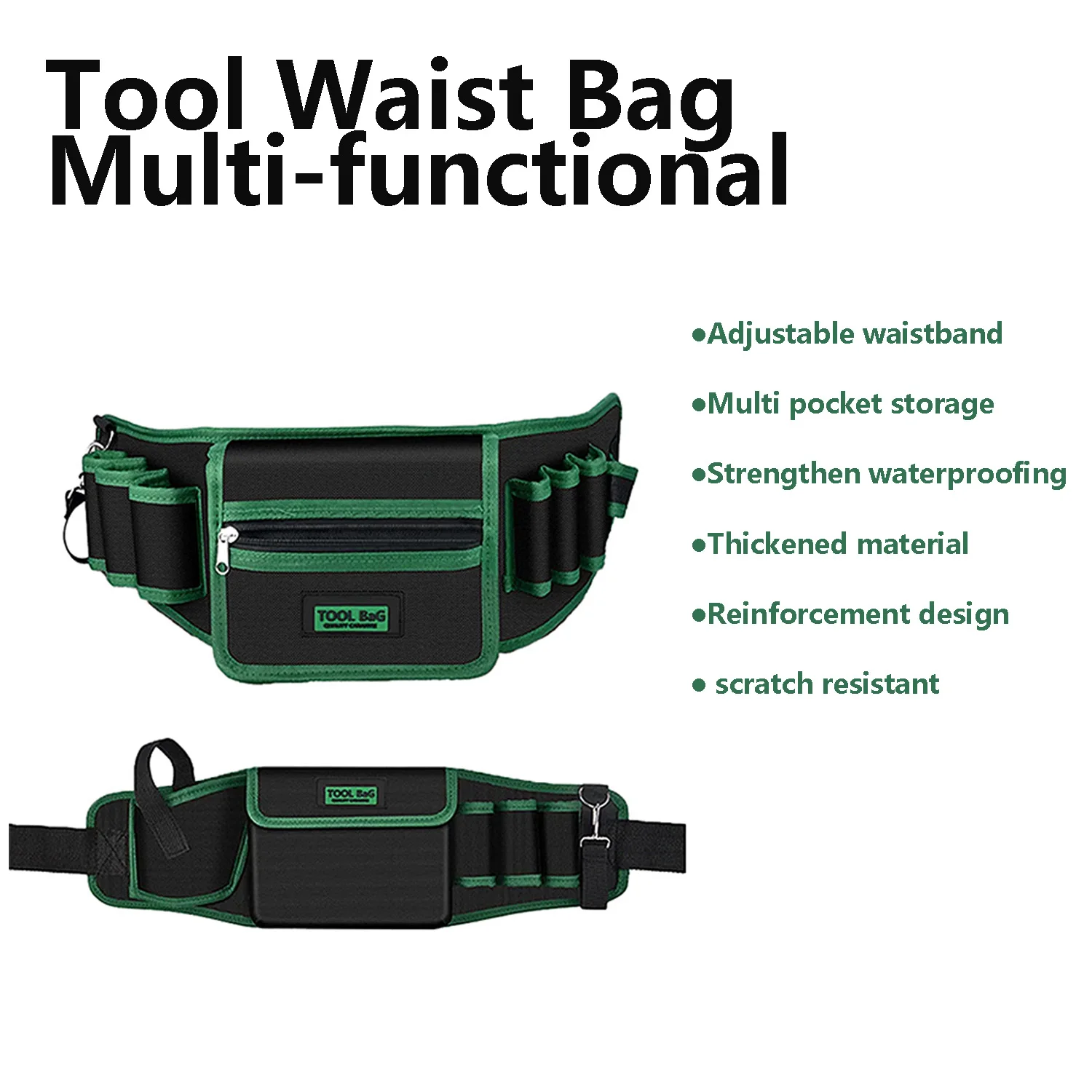 Multi-functional Tool Waist Bag High Quality Waterproof Repair Tool Waist Pack Oxford Cloth Electrician Waist Pocket Pouch Bag