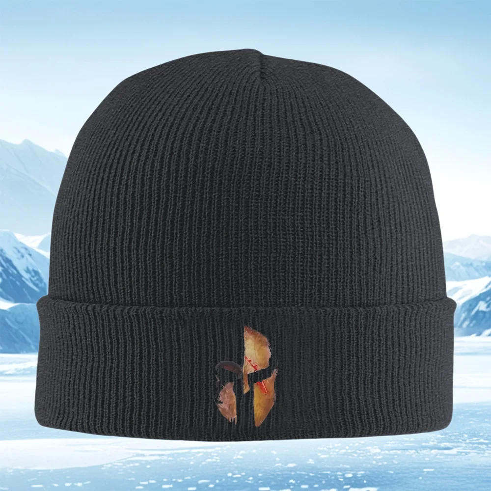 

Кожа лица абстрактная форма произведение искусства Мужчины Женщины Унисекс Вязаная шапка Шапка-пуловер Зимняя теплая теплая рождественская уличная велосипедная шапка