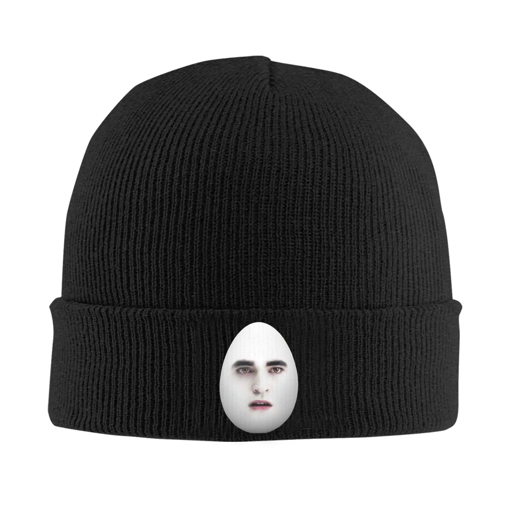 Funny Eggward Meme Knit Hat Beanie Autumn Winter Hats Warm Acrylic  Casual Twilight Edward Cullen Cap for Men Women Gift,