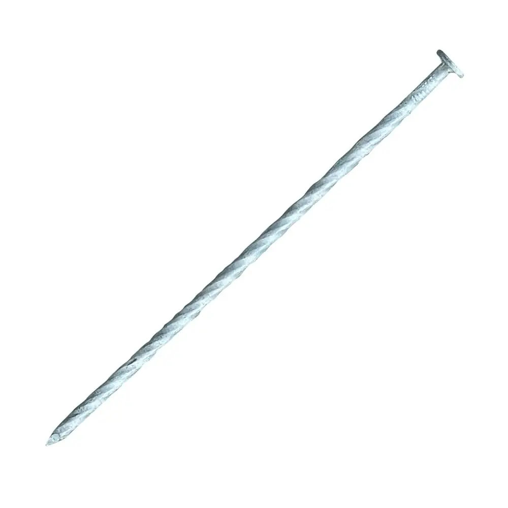 

8"" Heavy Duty Galvanized Artificial Turf Stakes - Spiral Landscape Nails - Ground Spikes/Pins - Synthetic Grass, Lawn, Edging,